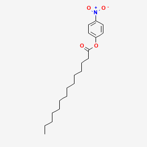 Chemical structure of 4-Nitrophenyl myristate
