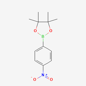 Chemical structure of 4-Nitrophenylboronic acid pinacol ester