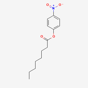 Chemical structure of 4-Nitrophenyl octanoate