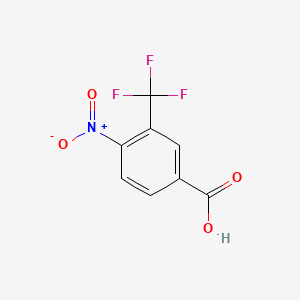 Chemical structure of 4-Nitro-3-(trifluoromethyl)benzoic acid