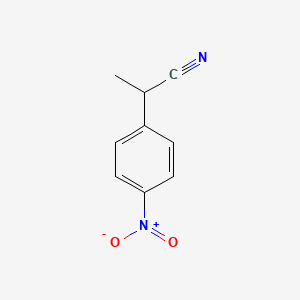 Chemical structure of 2-(4-Nitrophenyl)propionitrile