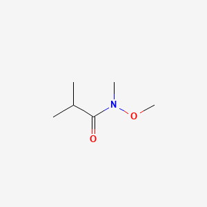Chemical structure of N-methoxy-N,2-dimethylpropanamide