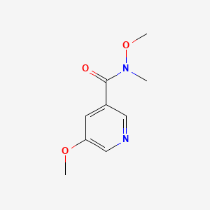 Chemical structure of N,5-dimethoxy-N-methylnicotinamide