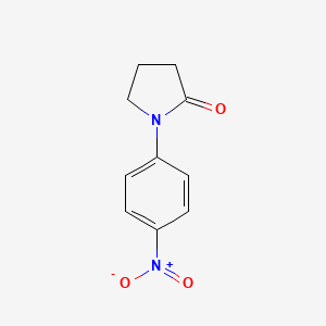 Chemical structure of 1-(4-Nitrophenyl)pyrrolidin-2-one