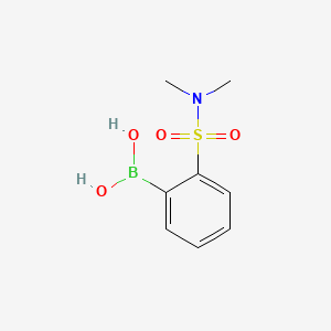 Chemical structure of N,N-Dimethyl 2-boronobenzenesulfonamide