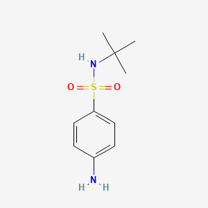 Chemical structure of N-t-Butyl 4-aminophenylsulfonamide