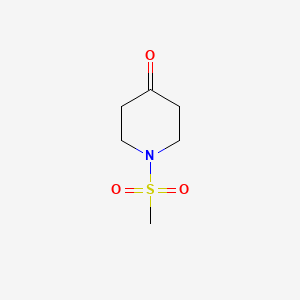 Chemical structure of 1-N-(Methylsulfonyl)-4-piperidinone
