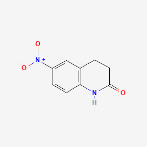 Chemical structure of 3,4-Dihydro-6-Nitro-2(1H)-Quinolinone