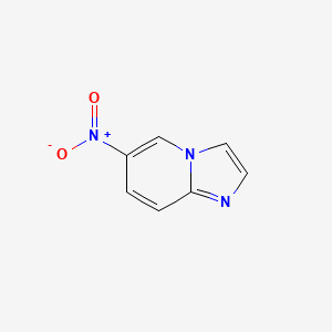 Chemical structure of 6-nitroimidazo[1,2-a]pyridine