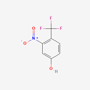 Chemical structure of 3-Nitro-4-(trifluoromethyl)phenol