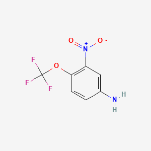 Chemical structure of 3-Nitro-4-(trifluoromethoxy)aniline