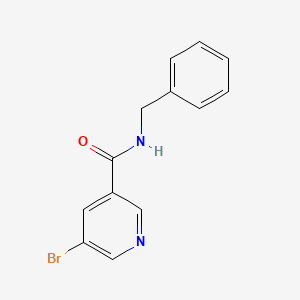 Chemical structure of N-Benzyl-5-bromonicotinamide