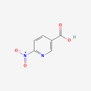 Chemical structure of 6-Nitronicotinic acid