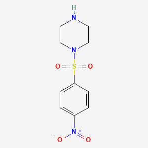 Chemical structure of 1-((4-nitrophenyl)sulfonyl)piperazine