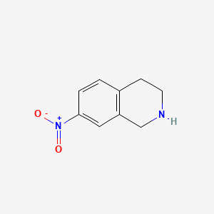 Chemical structure of 7-Nitro-1,2,3,4-tetrahydroisoquinoline