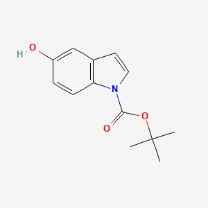 Chemical structure of N-Boc-5-hydroxyindole