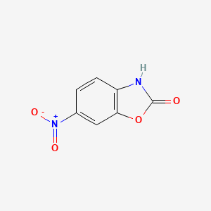 Chemical structure of 6-Nitro-2(3H)-benzoxazolone