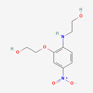 Chemical structure of N,O-Di(2-hydroxyethyl)-2-amino-5-nitrophenol