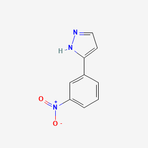 Chemical structure of 3-(3-Nitrophenyl)pyrazole