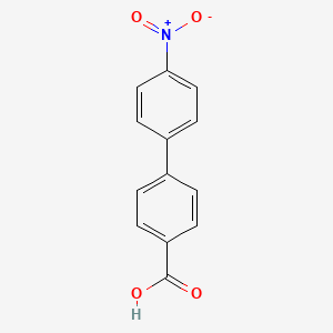 Chemical structure of 4-(4-Nitrophenyl)benzoic acid