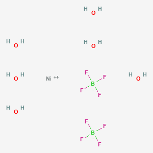 Chemical structure of Nickel tetrafluoroborate hexahydrate