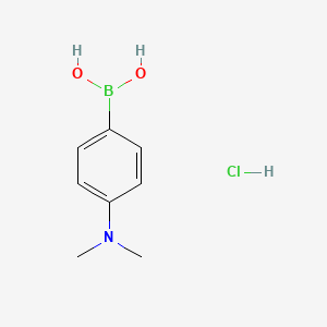 Chemical structure of 4-(N,N-DiMethylaMino)Phenylboronic Acid Hydrochloride