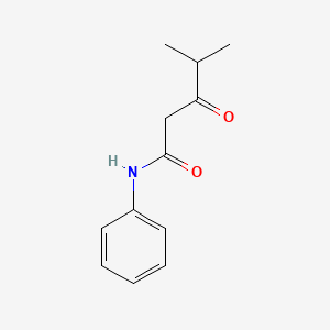 Chemical structure of N-Phenyl-isobutyloylacetamide