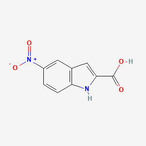 Chemical structure of 5-Nitro-1H-indole-2-carboxylic acid