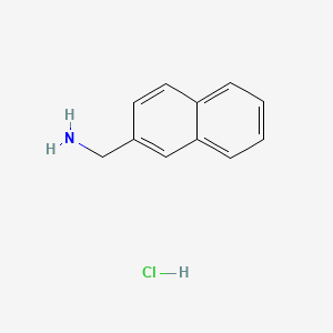 Chemical structure of Naphthalen-2-ylmethanamine hydrochloride