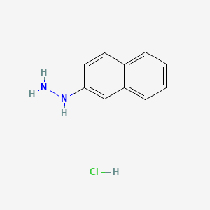 Chemical structure of Naphthalen-2-ylhydrazine hydrochloride