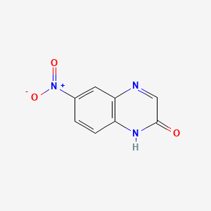 Chemical structure of 6-nitro-1H-quinoxalin-2-one
