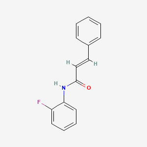 Chemical structure of N-(2-Fluorophenyl)cinnamamide