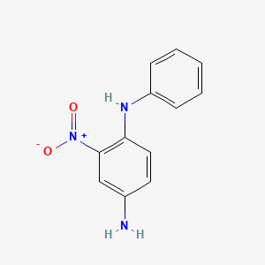 Chemical structure of 2-Nitro-4-aminodiphenylamine