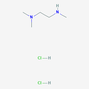 Chemical structure of N1,N1,N2-Trimethylethane-1,2-diamine dihydrochloride