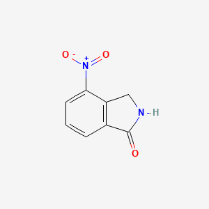 Chemical structure of 4-Nitroisoindolin-1-one