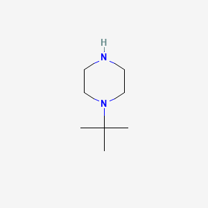 Chemical structure of N-tert-Butylpiperazine