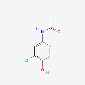 Chemical structure of N-(3-Chloro-4-hydroxyphenyl)acetamide