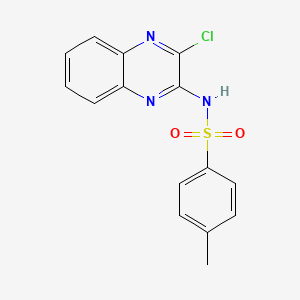 Chemical structure of N-(3-Chloroquinoxalin-2-yl)-4-methylbenzenesulfonamide