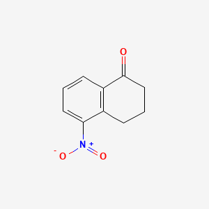 Chemical structure of 5-Nitro-1-tetralone