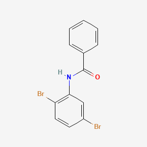 Chemical structure of N-(2,5-Dibromophenyl)benzamide