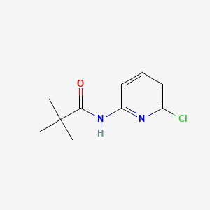 Chemical structure of N-(6-Chloropyridin-2-yl)pivalamide