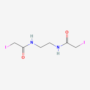 Chemical structure of N,N'-Ethylenebis(iodoacetamide)