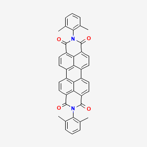 Chemical structure of N, N`-Bis(2, 6-dimethylphenyl)perylene-3, 4, 9, 10-tetracarboxylic diimide