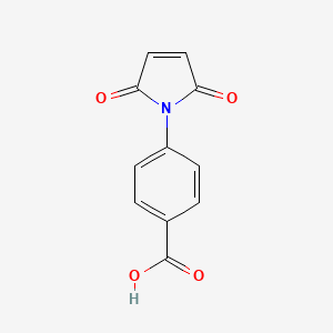 Chemical structure of 4-(N-Maleimido)benzoic acid