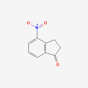 Chemical structure of 4-Nitro-1-indanone