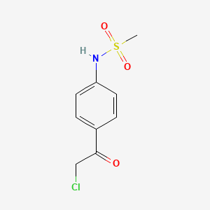 Chemical structure of N-[4-(2-Chloroacetyl)Phenyl]Methanesulfonamide