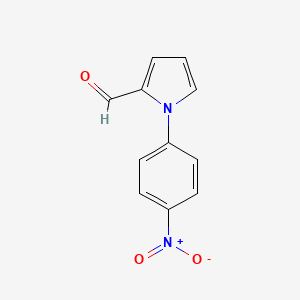 Chemical structure of 1-(4-Nitro-phenyl)-1 H -pyrrole-2-carbaldehyde