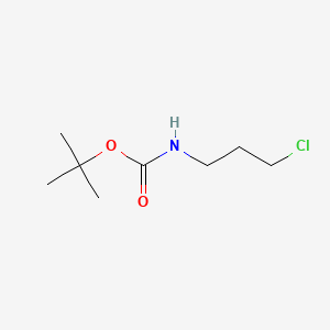 Chemical structure of N-boc-3-chloropropylamine