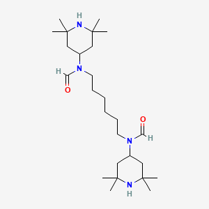 Chemical structure of N,N'-Bis(2,2,6,6-tetramethyl-4-piperidyl)-N,N'-diformylhexamethylenediamine