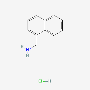 Chemical structure of Naphthalen-1-ylmethanamine hydrochloride